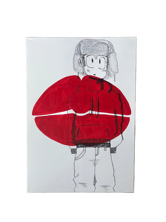 Red Silence 100x70cm